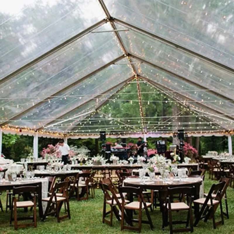 Luxuriöses transparentes Hochzeitsfestzelt für 500 Personen mit klarem Dach zu verkaufen