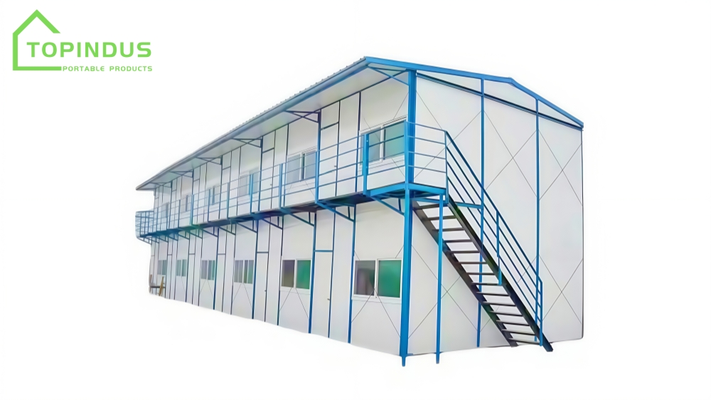 2 Story Prefabricated K Type Construction Site Houses