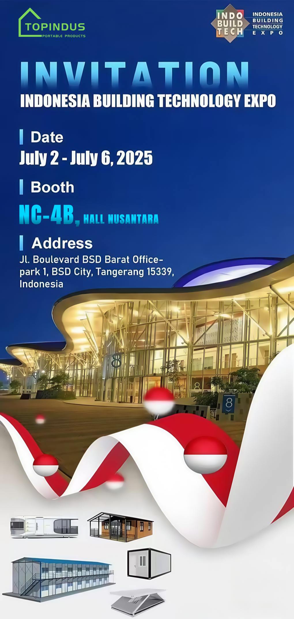 TOPINDUS Invites You to INDONESIA BUILDING TECHNOLOGY EXPO 2025
