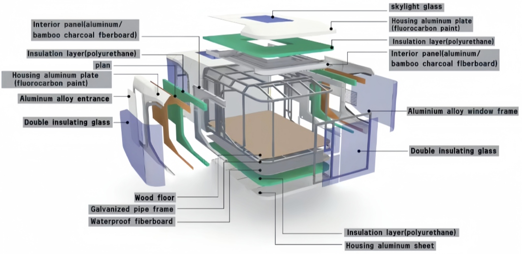 40FT Portable Cabin Luxury Space Capsule Modular House