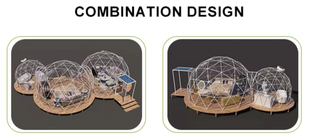 Waterproof Geodesic Glamping Dome Tent