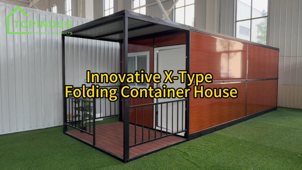 Anpassbares X-Falthaus für flexibles modulares Wohnen