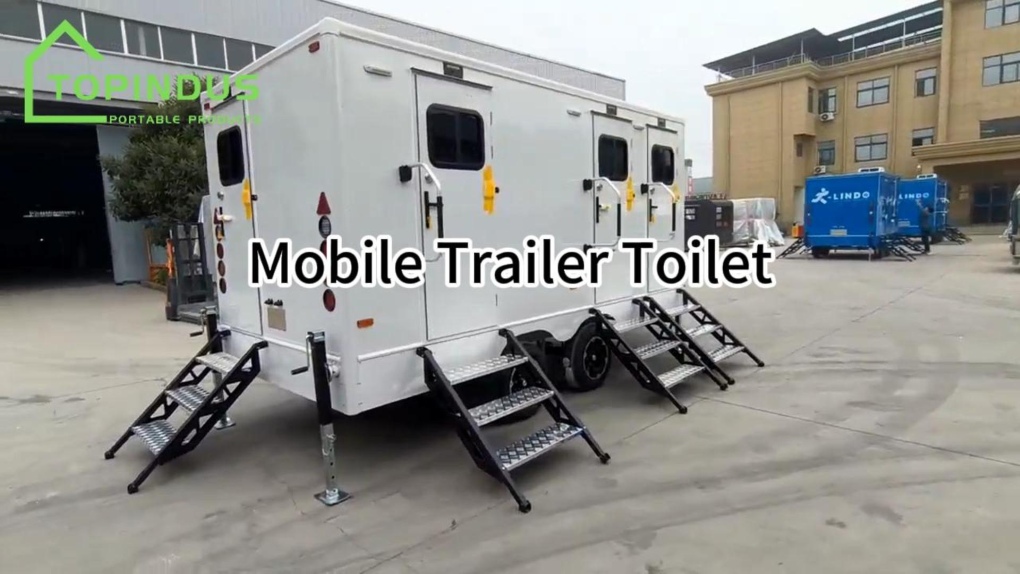 Mobile Trailer Toilets for Outdoor Projects and Events