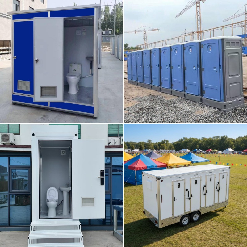 Wie oft sollten mobile Toiletten gewartet werden und benötigen sie Wasser oder Strom?