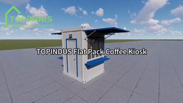 TOPINDUS Automatischer modularer Kaffeekiosk für moderne Kaffeebetriebe